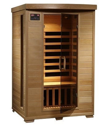 radiant saunas 2-person hemlock infrared sauna with 6 carbon heaters