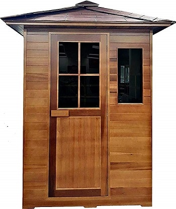 3 person weather resistant outdoor infrared sauna