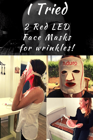 led red facial before and after