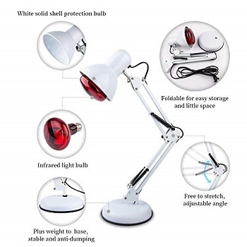 serfori near infrared heat lamp for pain relief amazon