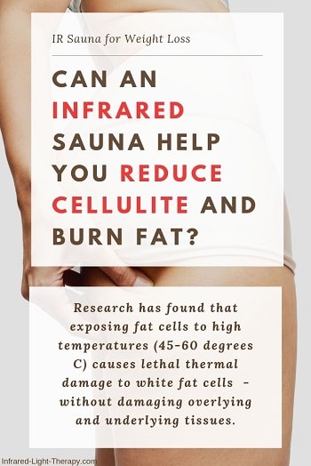 infrared sauna for cellulite and fat loss