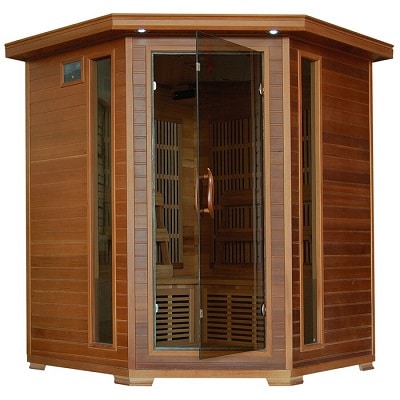 radiant saunas 4 person corner infrared sauna