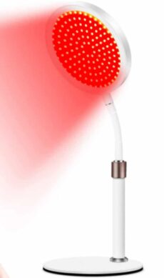 red light therapy lamp with base