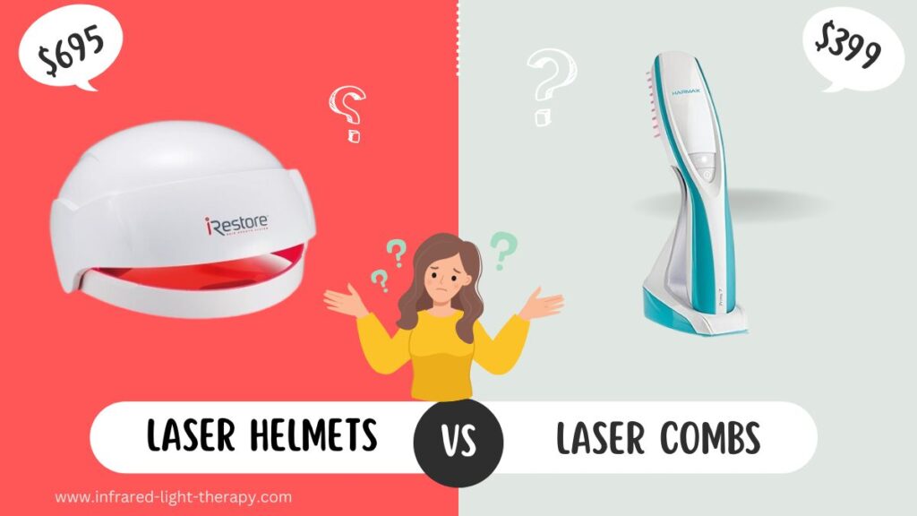 Laser Helmets vs. Laser Combs (iRestore vs. Hairmax Ultima 12)