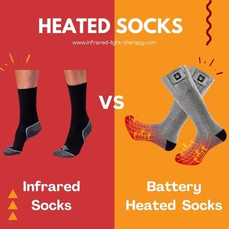 infrared socks vs. battery heated socks