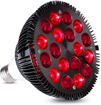 red LED light therapy bulb for rosacea treatment