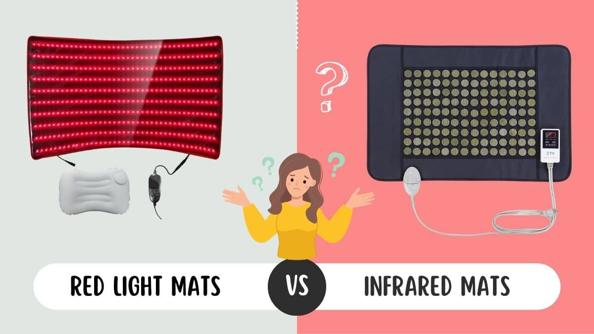 infrared vs red light therapy mats