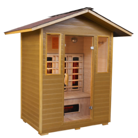 large outdoor far infrared sauna