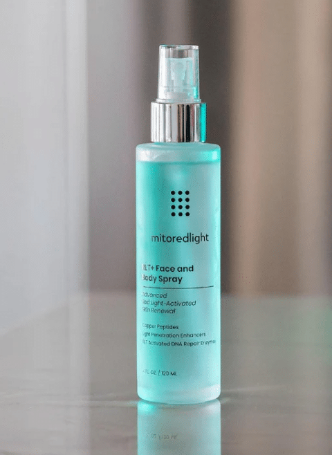 mito aura LED light therapy spray before RLT sessions