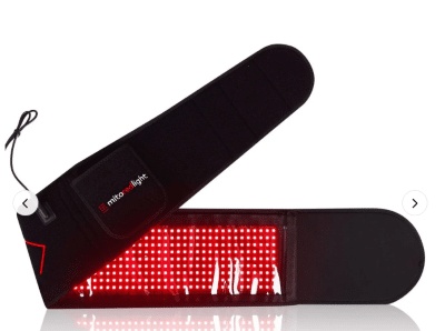 mitoquad wavelength red light therapy belt
