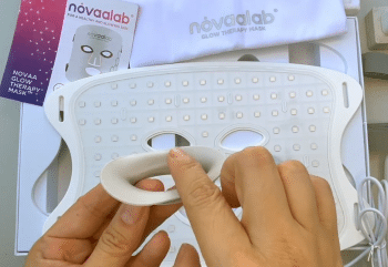 noaa glow LED therapy mask with eye protection