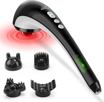 snailax cordless heated back massager