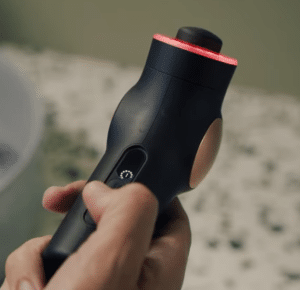 red LED light therapy wand with microcurrent