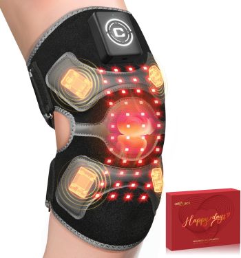 led red light therapy knee wrap with massage