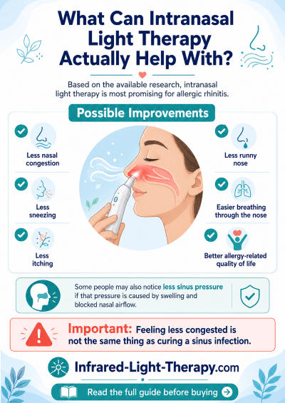 intranasal red light therapy infographic