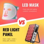 LED face mask vs. red light therapy panel comparison