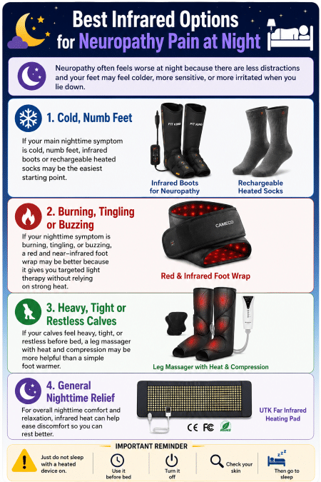 best infrared therapy devices for neuropathy pain at night